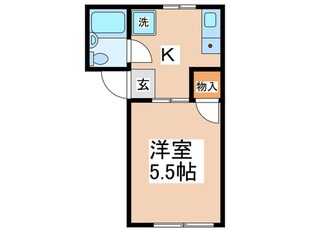 コーポ・ミネの物件間取画像